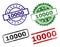 Scratched Textured 10000 Stamp Seals