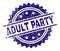 Scratched Textured ADULT PARTY Stamp Seal