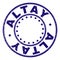 Scratched Textured ALTAY Round Stamp Seal