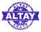 Scratched Textured ALTAY Stamp Seal with Ribbon