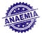 Scratched Textured ANAEMIA Stamp Seal