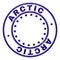 Scratched Textured ARCTIC Round Stamp Seal
