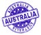 Scratched Textured AUSTRALIA Stamp Seal