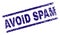 Scratched Textured AVOID SPAM Stamp Seal