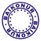Scratched Textured BAIKONUR Round Stamp Seal