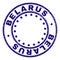 Scratched Textured BELARUS Round Stamp Seal