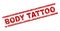 Scratched Textured BODY TATTOO Stamp Seal