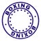 Scratched Textured BOXING Round Stamp Seal