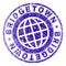 Scratched Textured BRIDGETOWN Stamp Seal