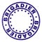 Scratched Textured BRIGADIER Round Stamp Seal