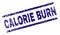 Scratched Textured CALORIE BURN Stamp Seal