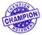 Scratched Textured CHAMPION Stamp Seal