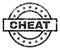 Scratched Textured CHEAT Stamp Seal