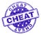 Scratched Textured CHEAT Stamp Seal