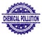 Scratched Textured CHEMICAL POLLUTION Stamp Seal