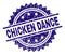 Scratched Textured CHICKEN DANCE Stamp Seal