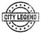 Scratched Textured CITY LEGEND Stamp Seal