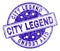 Scratched Textured CITY LEGEND Stamp Seal