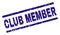 Scratched Textured CLUB MEMBER Stamp Seal