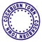 Scratched Textured COCKBURN TOWN Round Stamp Seal
