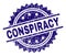 Scratched Textured CONSPIRACY Stamp Seal