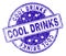 Scratched Textured COOL DRINKS Stamp Seal