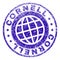 Scratched Textured CORNELL Stamp Seal