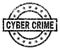 Scratched Textured CYBER CRIME Stamp Seal