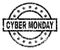 Scratched Textured CYBER MONDAY Stamp Seal