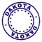 Scratched Textured DAKOTA Round Stamp Seal