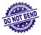 Scratched Textured DO NOT BEND Stamp Seal