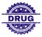 Scratched Textured DRUG Stamp Seal