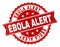 Scratched Textured EBOLA ALERT Stamp Seal