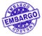 Scratched Textured EMBARGO Stamp Seal