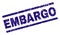 Scratched Textured EMBARGO Stamp Seal