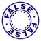 Scratched Textured FALSE Round Stamp Seal