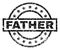 Scratched Textured FATHER Stamp Seal