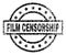 Scratched Textured FILM CENSORSHIP Stamp Seal