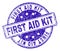 Scratched Textured FIRST AID KIT Stamp Seal
