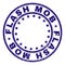 Scratched Textured FLASH MOB Round Stamp Seal