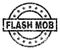 Scratched Textured FLASH MOB Stamp Seal