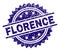 Scratched Textured FLORENCE Stamp Seal