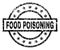 Scratched Textured FOOD POISONING Stamp Seal