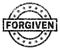 Scratched Textured FORGIVEN Stamp Seal