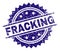 Scratched Textured FRACKING Stamp Seal