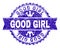 Scratched Textured GOOD GIRL Stamp Seal with Ribbon