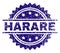 Scratched Textured HARARE Stamp Seal