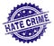 Scratched Textured HATE CRIME Stamp Seal