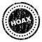 Scratched Textured HOAX Stamp Seal