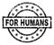 Scratched Textured FOR HUMANS Stamp Seal